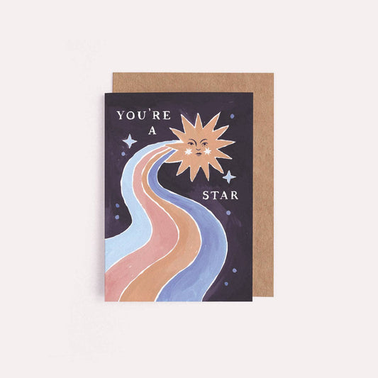 You're A Star Mini Greetings Card