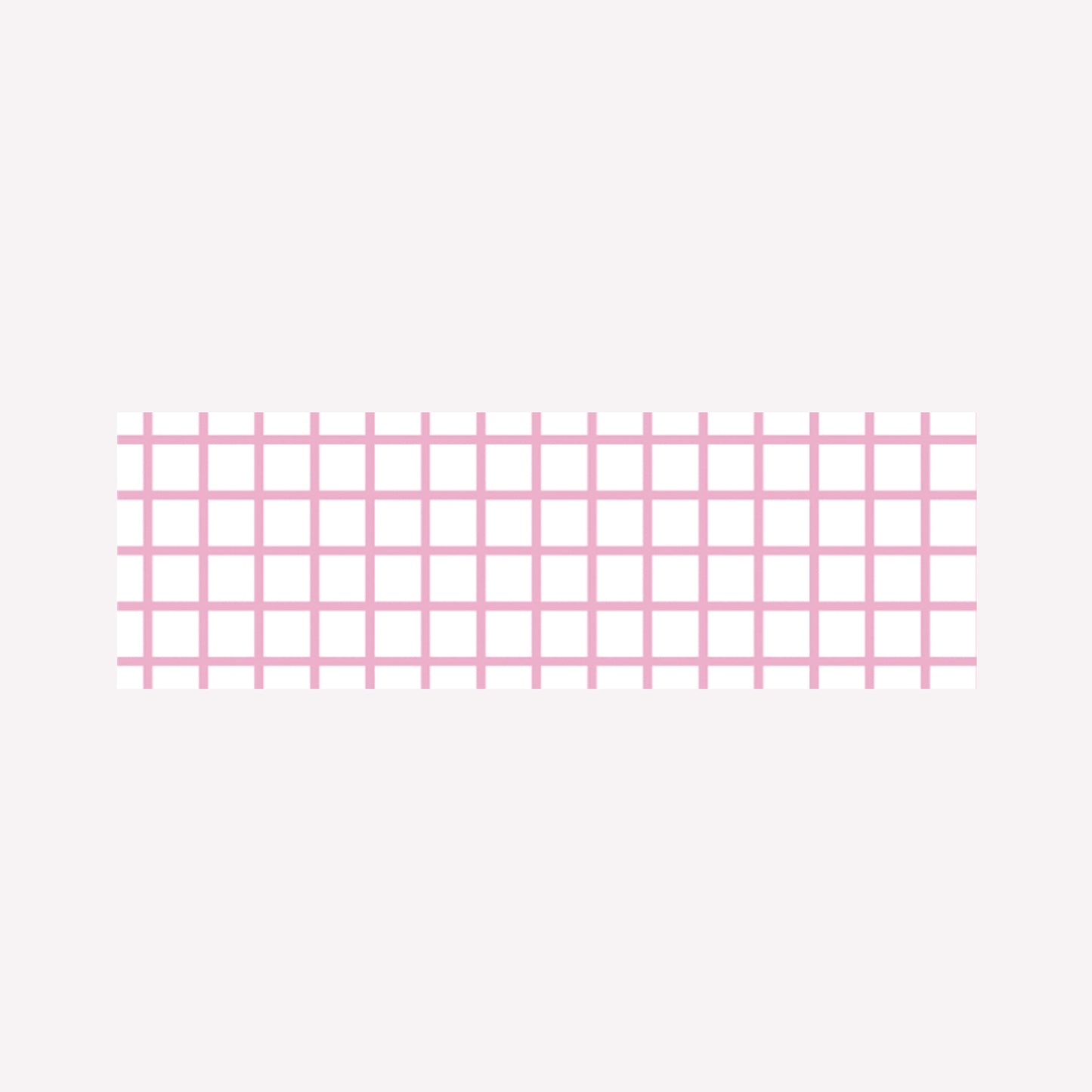 A swatch of MT Hougan Sakura washi masking tape with a pink grid pattern. 