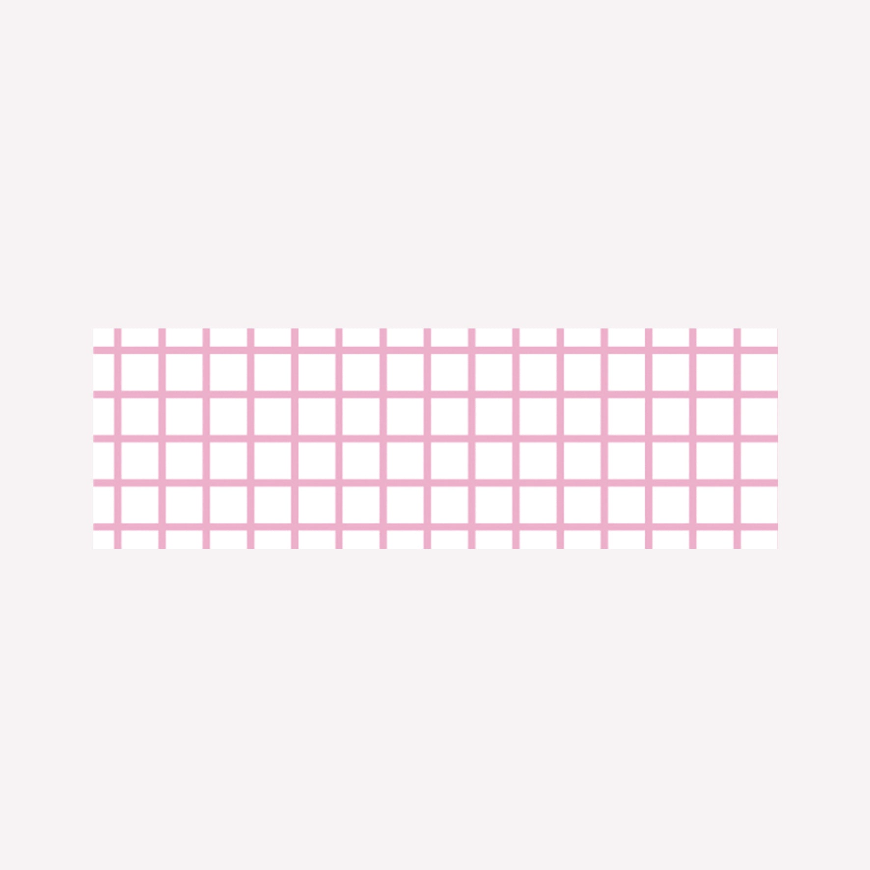 A swatch of MT Hougan Sakura washi masking tape with a pink grid pattern. 