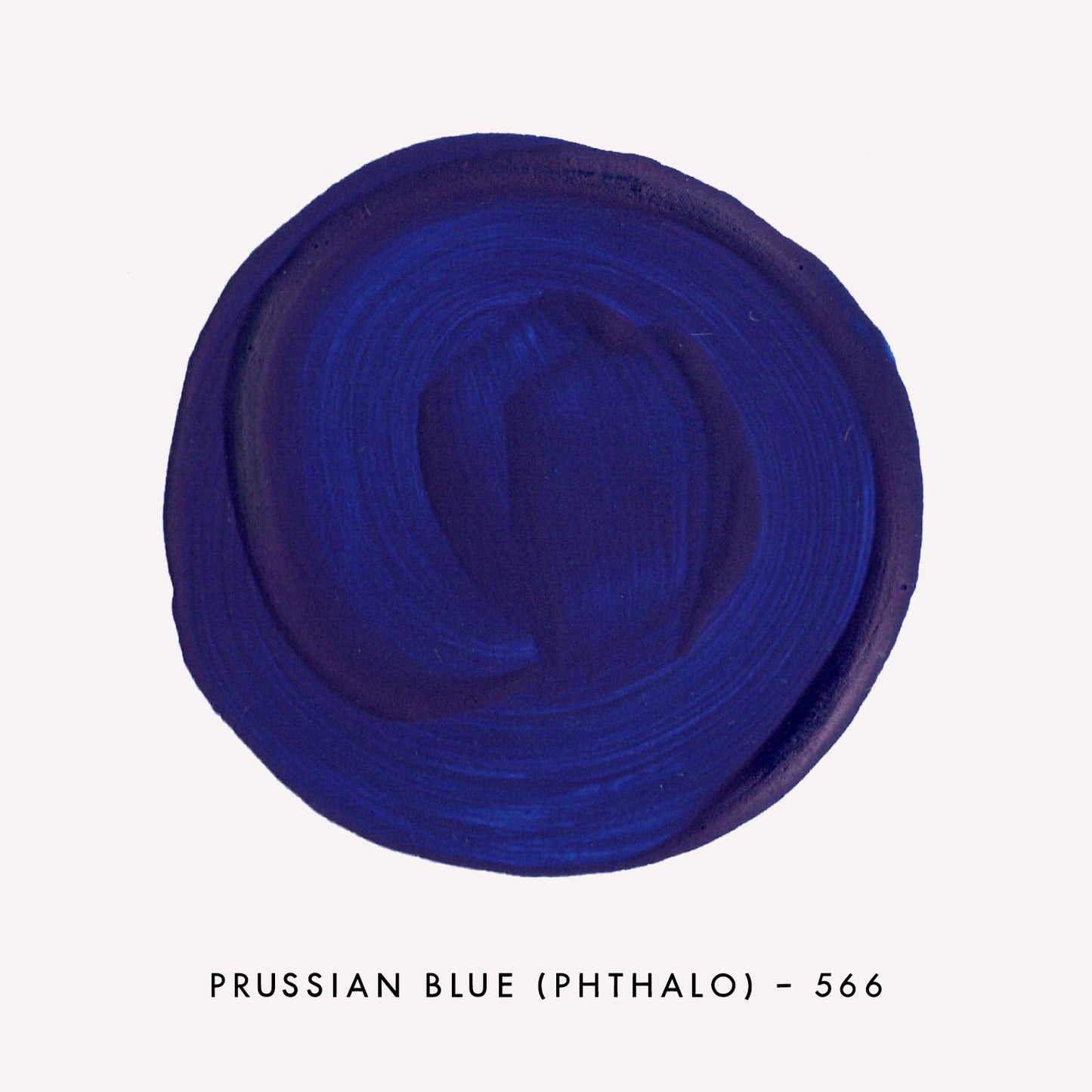 Highly pigmented, matte finish colour swatch of Royal Talent Extra Fine Quality Gouache paint in Prussian Blue (Phthalo) (566).