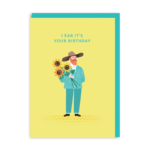I Ear It's Your Birthday Van Gogh Greetings Card