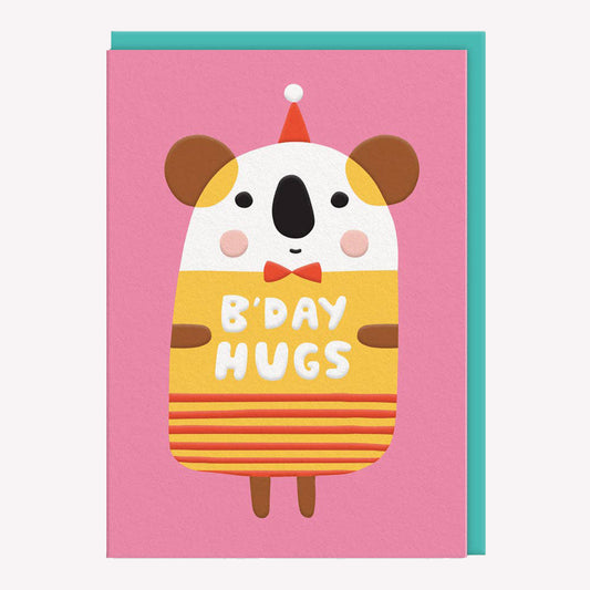 B'day Hugs Koala Greetings Card