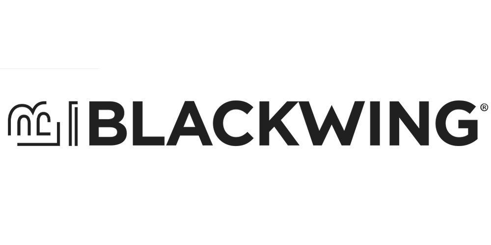 Official logo of stationery supplier Blackwing, stocked at Salt Art Supply.