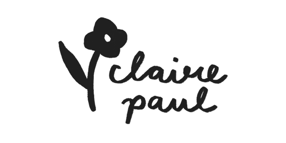 Official logo of stationery and paper goods supplier Claire Paul, stocked at Salt Art Supply.