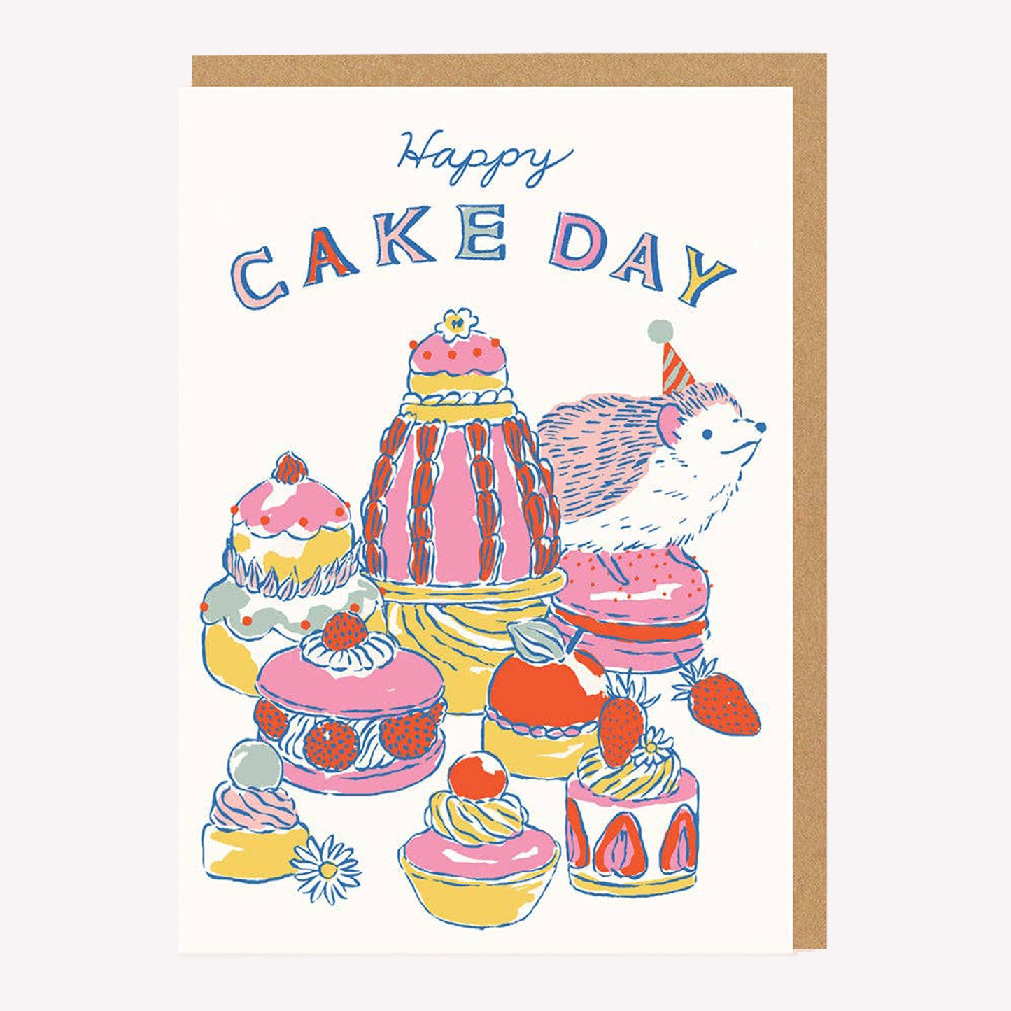 Happy Cake Day Birthday Greetings Card