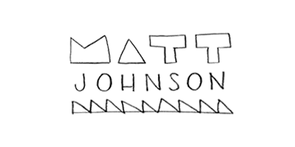 Official logo of greetings card supplier Matt Johnson, stocked at Salt Art Supply.