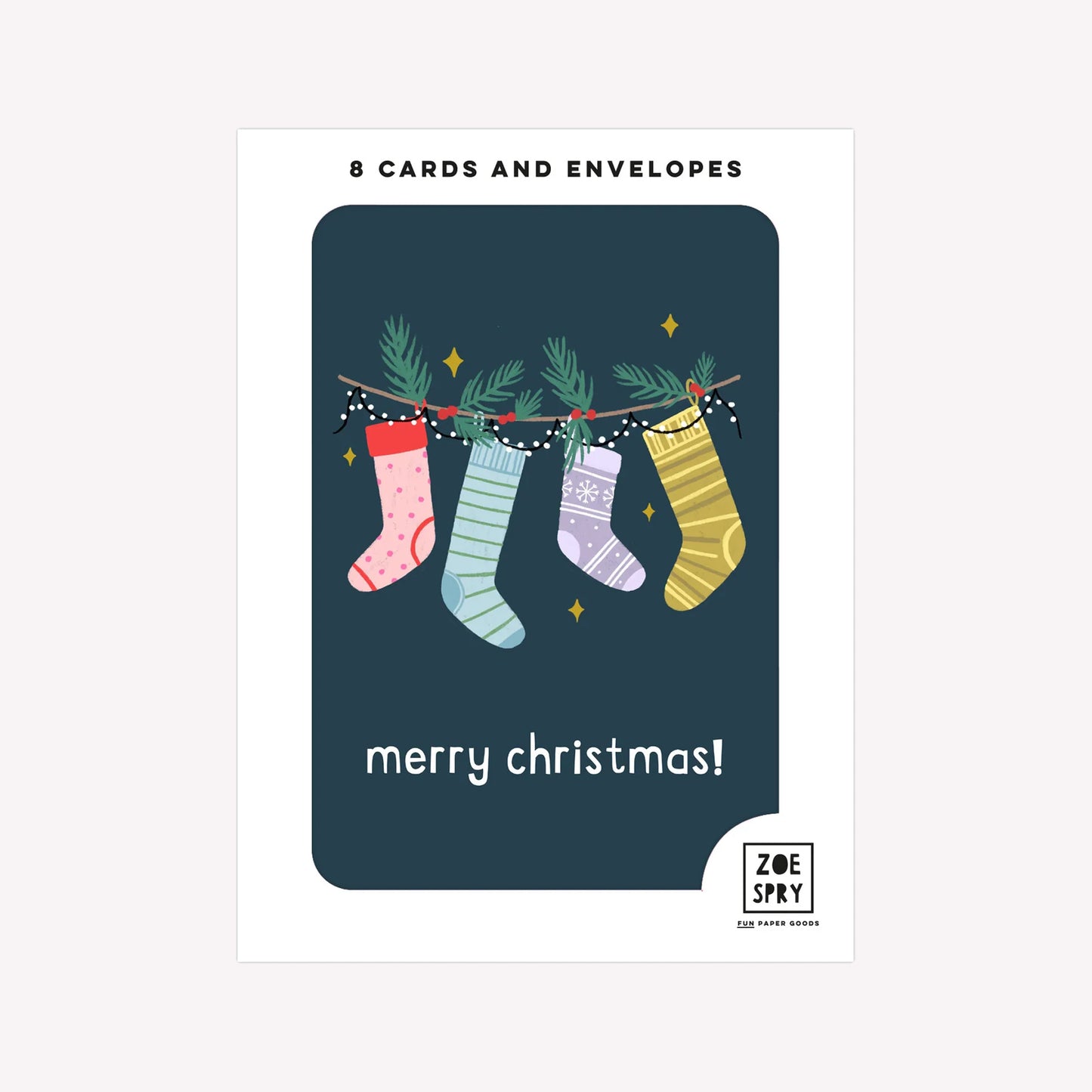 Merry Christmas! Pack of 8 Christmas Cards