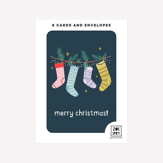 Merry Christmas! Pack of 8 Christmas Cards