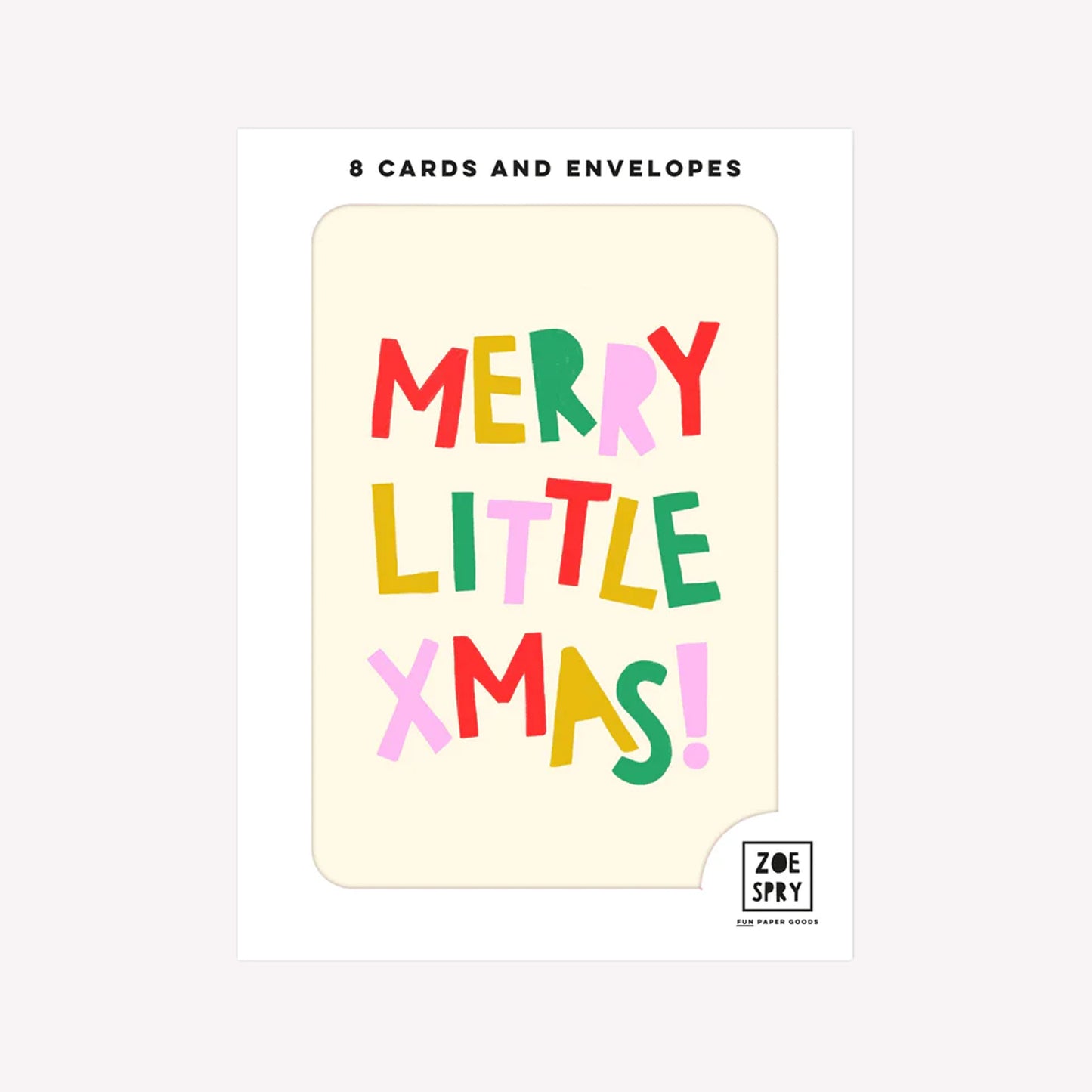 Merry Little Xmas! Pack of 8 Christmas Cards