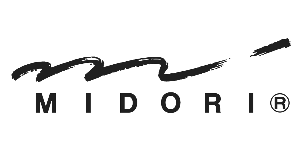 Official logo of stationery supplier Midori, stocked at Salt Art Supply.