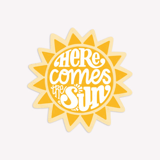 Here Comes The Sun Illustrated Sticker