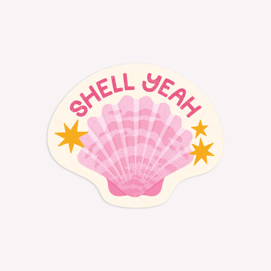 Shell Yeah Illustrated Sticker