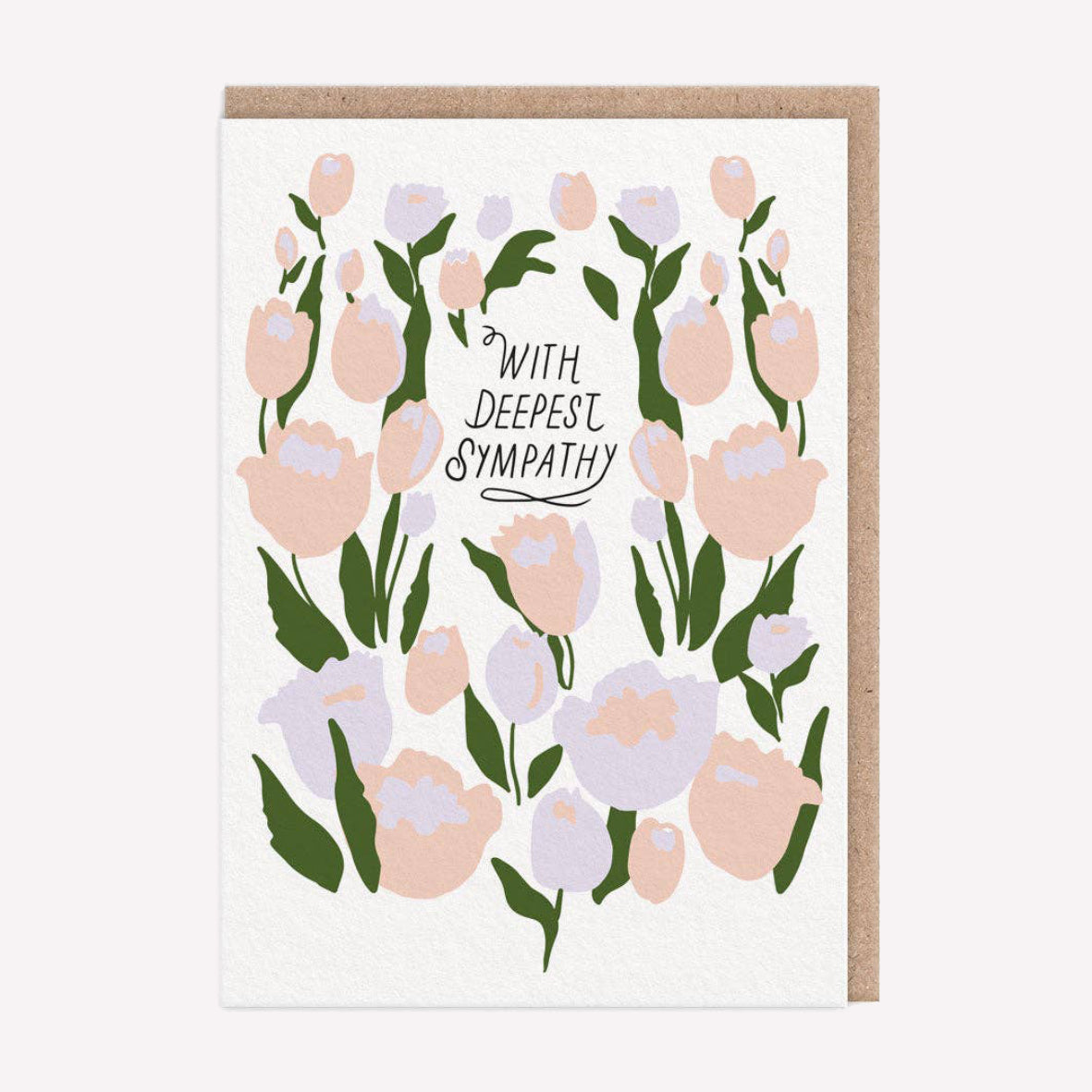 With Deepest Sympathy Floral Greetings Card