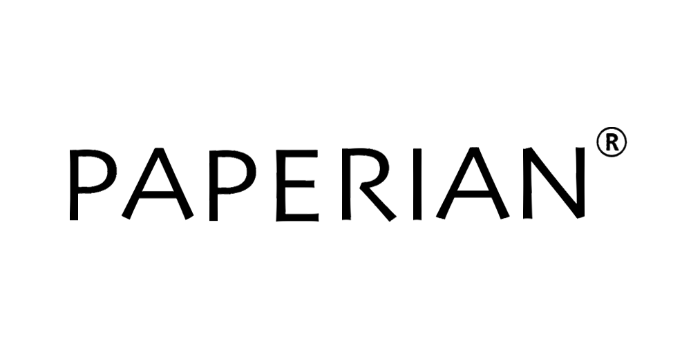 Official logo of stationery supplier Paperian, stocked at Salt Art Supply.