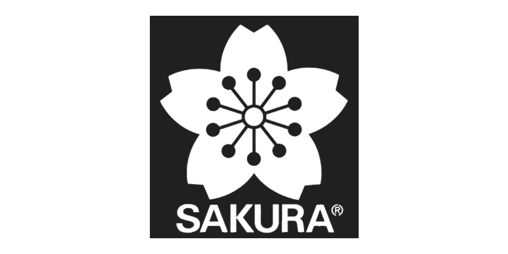 Official logo of art and stationery manufacturer Sakura, stocked at Salt Art Supply.