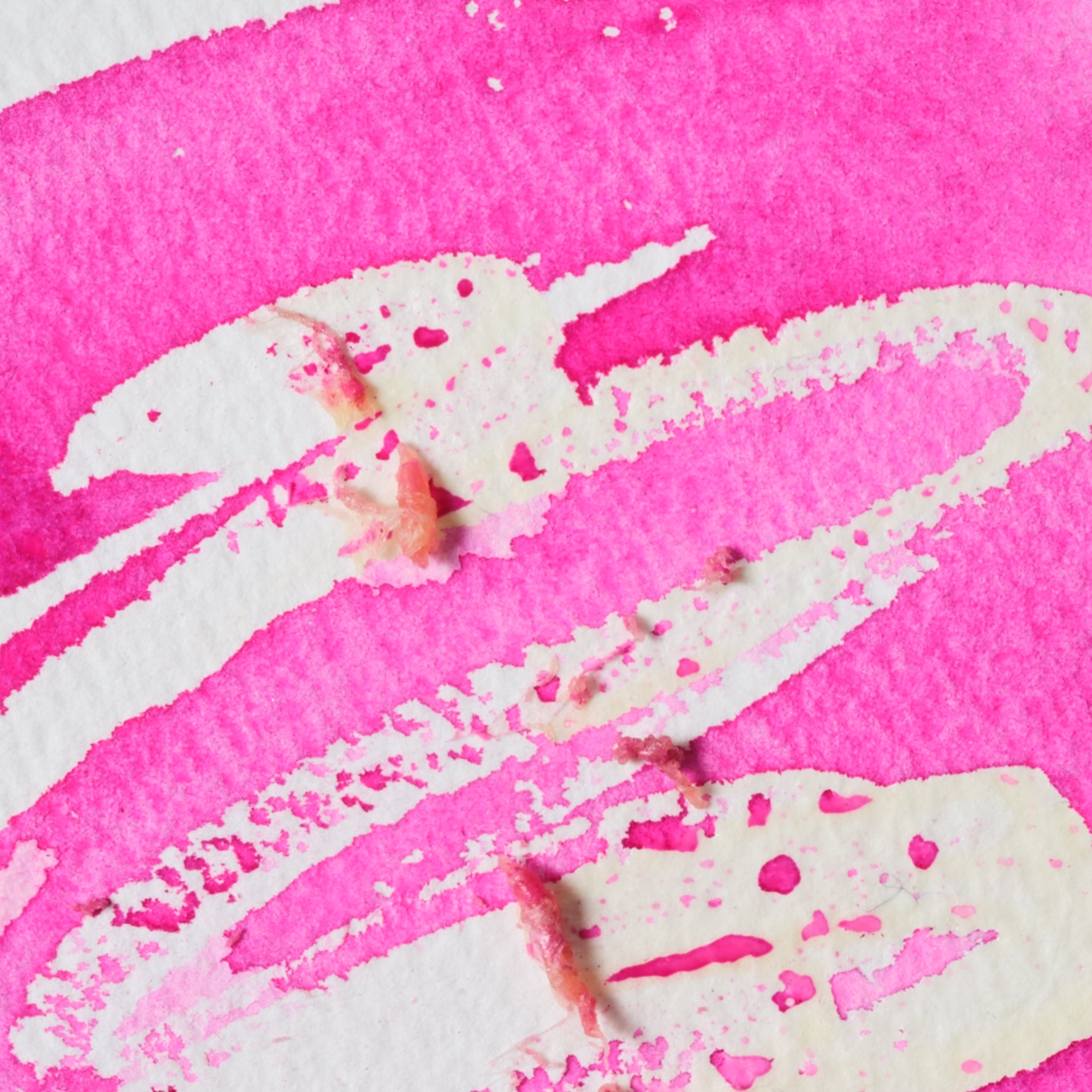 Swatch of Art Masking Fluid, creating a mask that prevents colour from adhering to paper when painting watercolour washes.