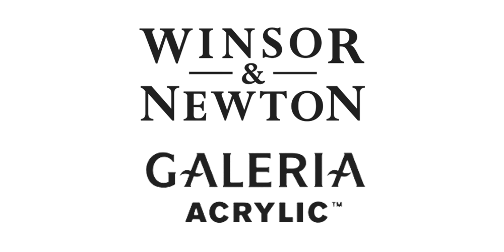 Official logo for Winsor & Newton's Galeria acrylic paints, stocked at Salt Art Supply.