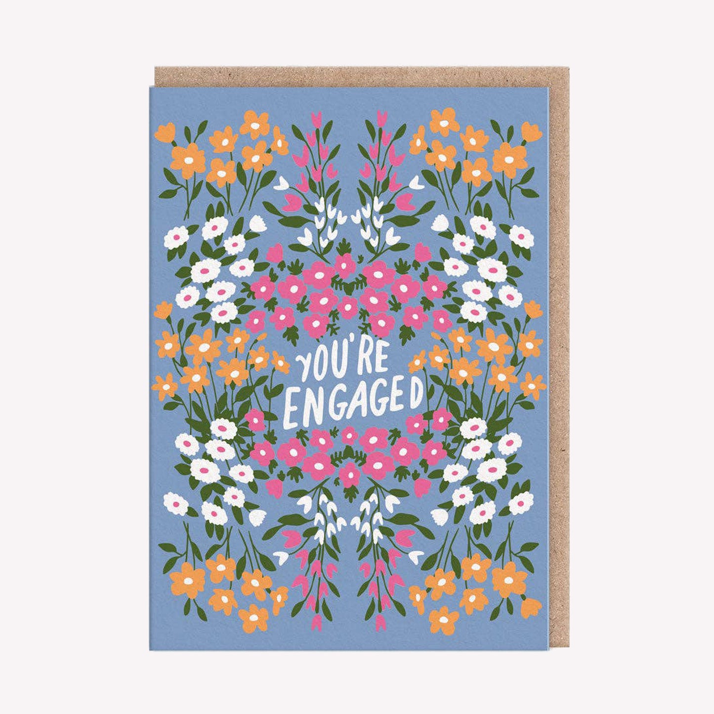 You're Engaged Floral Greetings Card